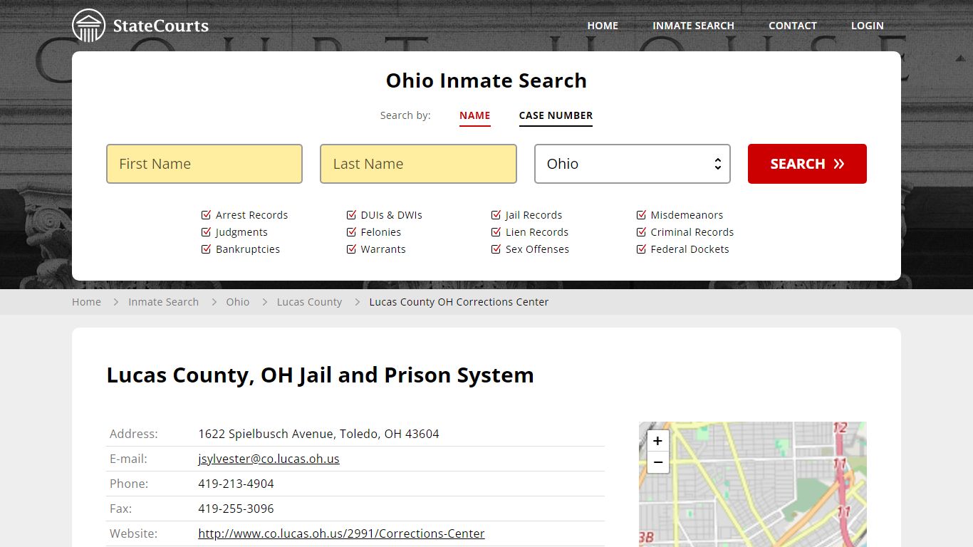 Lucas County OH Corrections Center Inmate Records Search, Ohio ...